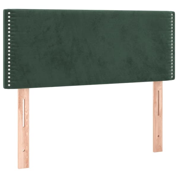 vidaXL Ramsäng med madrass mörkgrön 100x200 cm sammet Grön