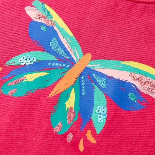 vidaXL T-shirt för barn stark rosa 104 Rosa