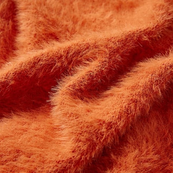 vidaXL Stickad tröja för barn orange 140 Orange