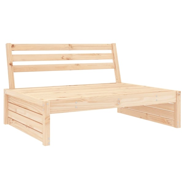 vidaXL Mittensoffa 120x80 cm massiv furu Brun