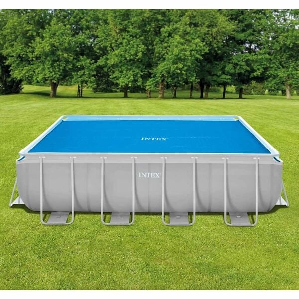 INTEX Poolöverdrag solenergi blå 476x234 cm polyeten Blå