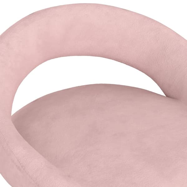 vidaXL Barstolar 2 st rosa sammet Rosa