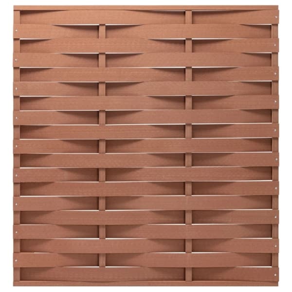 vidaXL Staketpanel WPC 170x180 cm brun Brun
