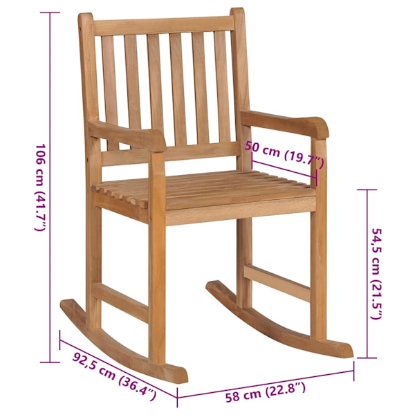 vidaXL Gungstol med taupe dyna massiv teak Taupe