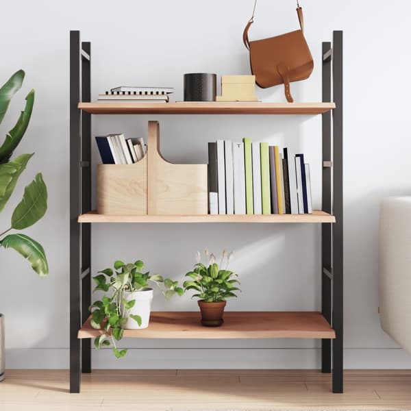 vidaXL Hyllplan 100x40x2 cm obehandlad massiv ek Brun