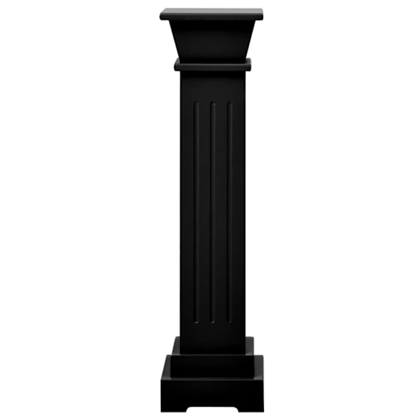 vidaXL Klassisk blompelare svart 17x17x66 cm MDF Svart