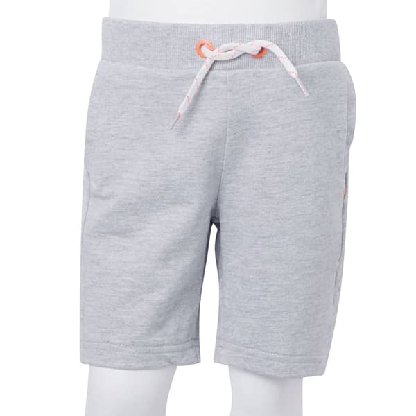 vidaXL Barnshorts med snöre grå 128 Grå