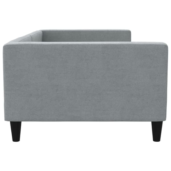 vidaXL Dagbädd ljusgrå 100x200 cm tyg Grå