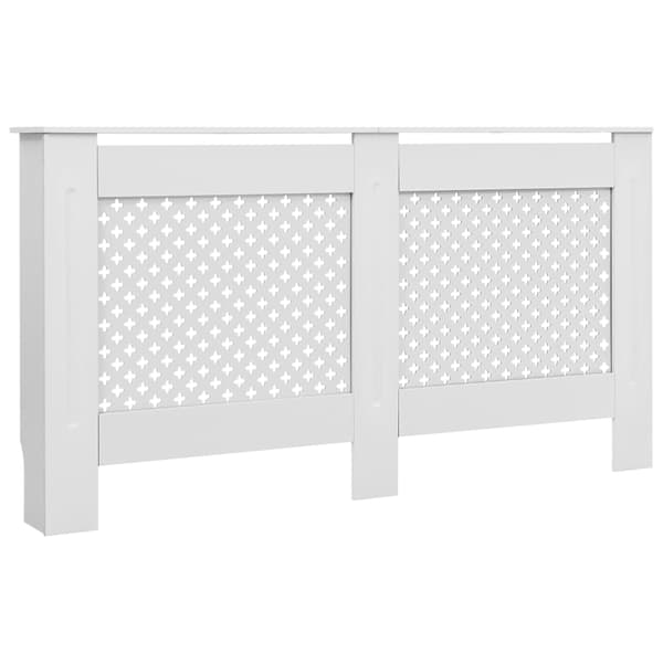 vidaXL Elementskydd 2 st vit 152x19x81,5 cm MDF Vit