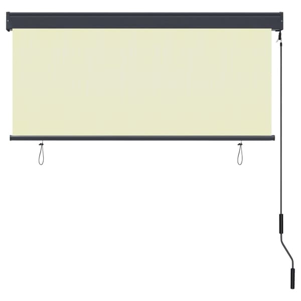 vidaXL Rullgardin utomhus 140x250 cm gräddvit Creme