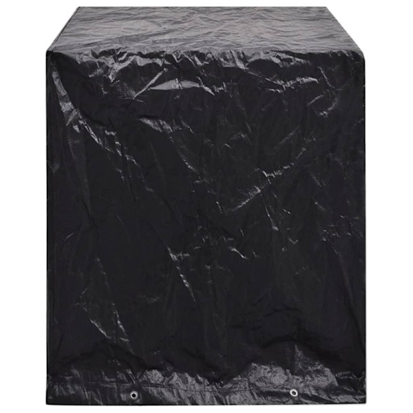 vidaXL Överdrag för pingisbord 8 öljetter 160x55x182 cm Svart