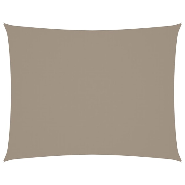 vidaXL Solsegel oxfordtyg rektangulärt 6x7 m taupe Taupe