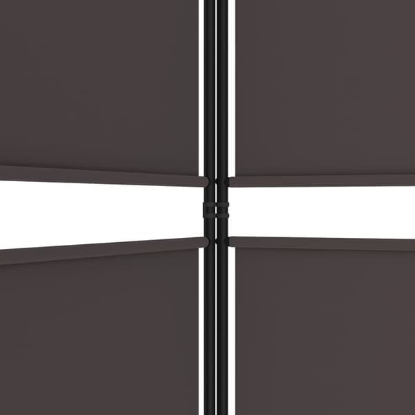 vidaXL Rumsavdelare 3 paneler 150x220 cm brun tyg Brun