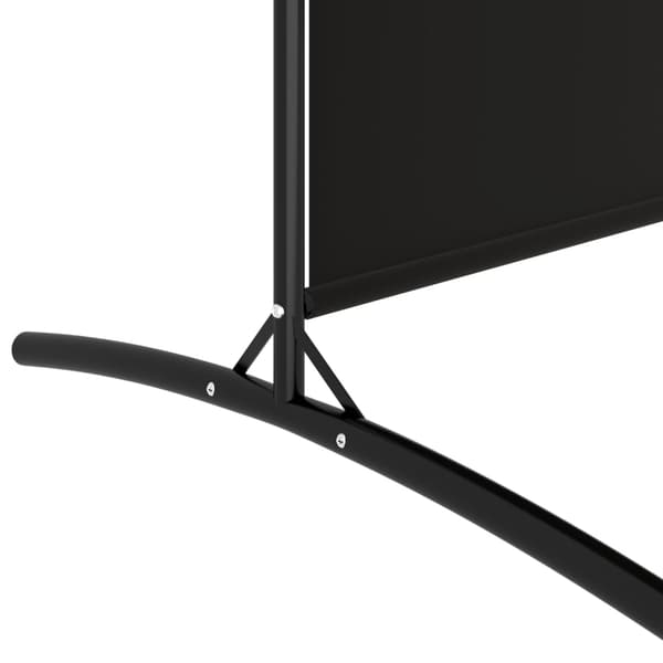 vidaXL Rumsavdelare 2 panel svart 175x180 cm tyg art