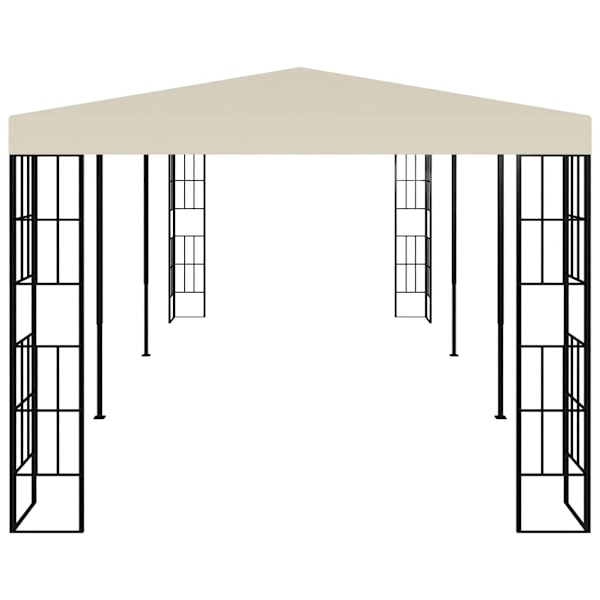 vidaXL Paviljong 3x6 m gräddvit Creme