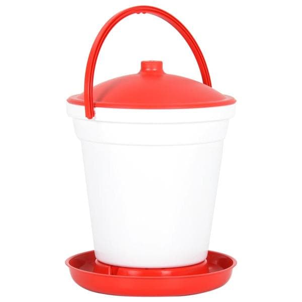 vidaXL Vattenautomat för fjäderfä 18 L Röd