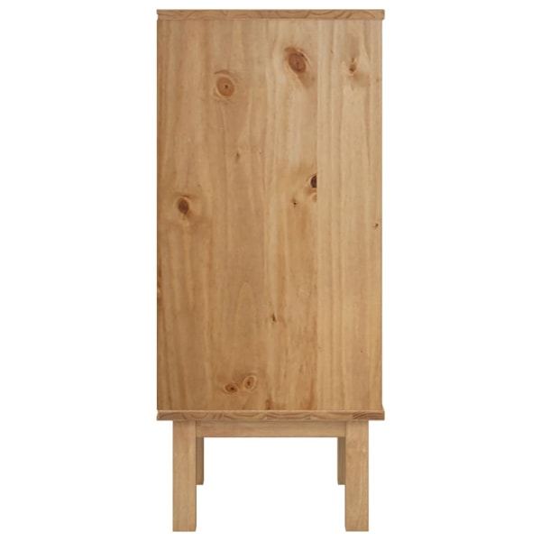 vidaXL Byrå OTTA 45x39x90cm massiv furu Brun