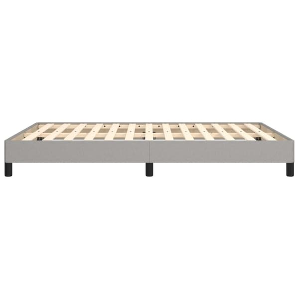 vidaXL Sängram ljusgrå 140x190 cm tyg Grå