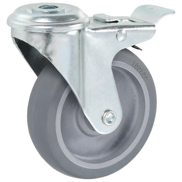 vidaXL Länkhjul med bulthål 24 st 100 mm