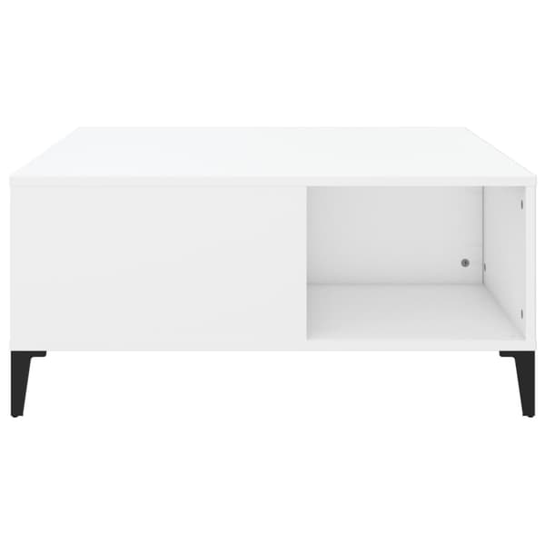 vidaXL Soffbord vit 80x80x36,5 cm konstruerat trä Vit
