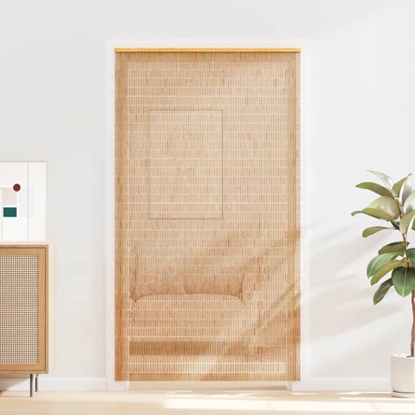 vidaXL Dörrdraperi bambu 120x220 cm Brun