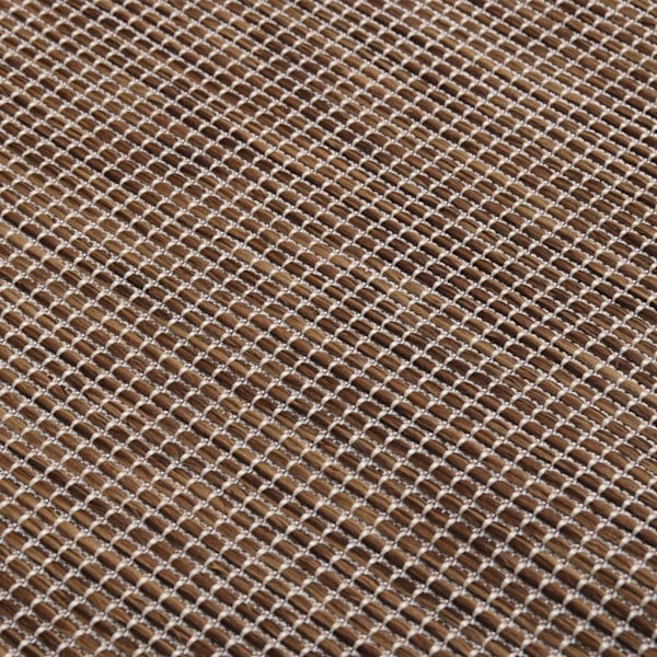 vidaXL Utomhusmatta plattvävd 100x200 cm brun Brun