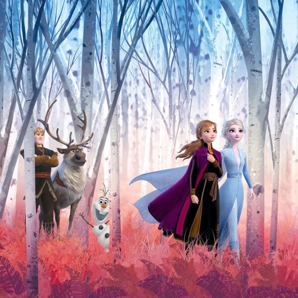 Komar Fototapet Frozen Friends Forever 368x254 cm blå Blå