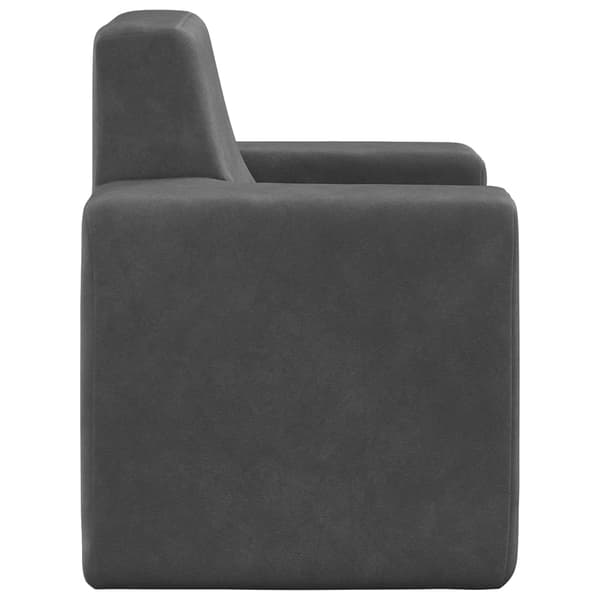 vidaXL Barnsoffa antracit mjuk plysch Antracit