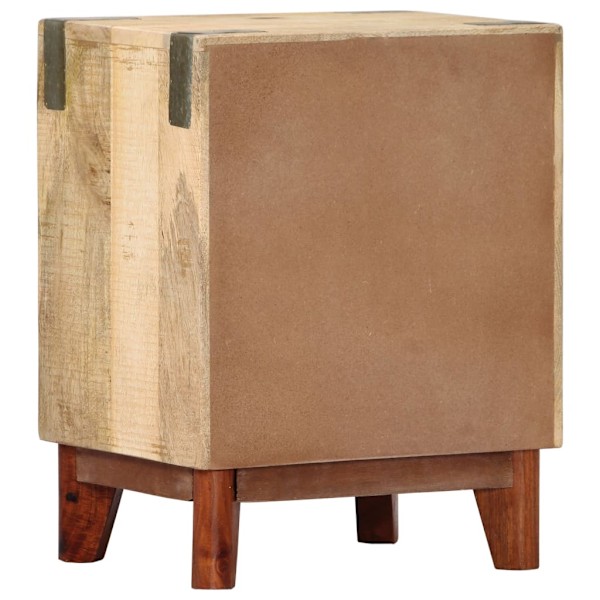 vidaXL Sängbord 40x30x52 cm massivt robust mangoträ Brun
