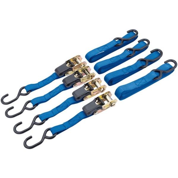 Draper Tools Spännband 4 st 250 kg 60965 Blå