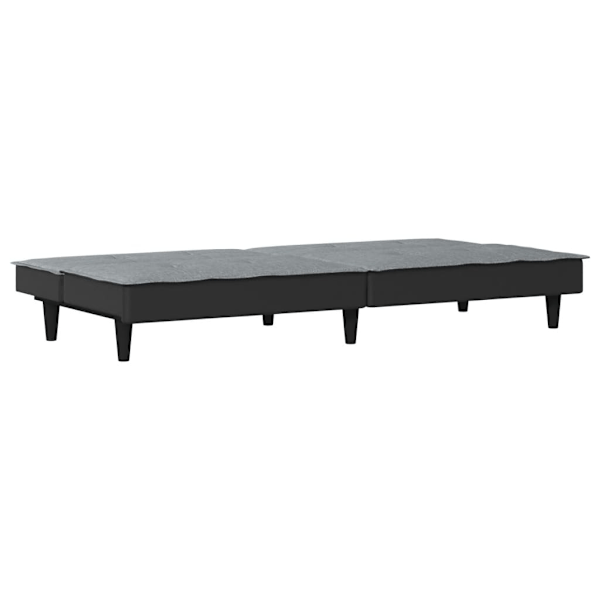 vidaXL Bäddsoffa ljusgrå tyg Grå