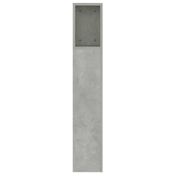 vidaXL Sänggavel med förvaring betonggrå 160x18,5x104,5 cm Grå
