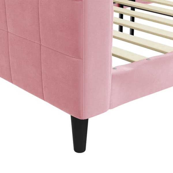 vidaXL Dagbädd rosa 100x200 cm sammet Rosa