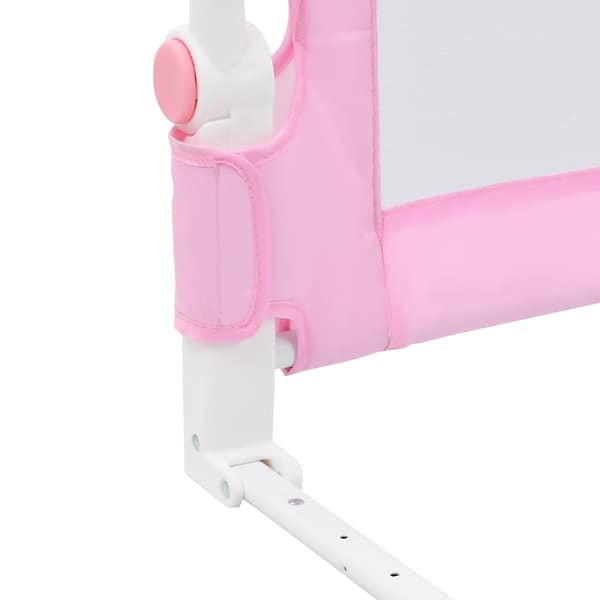 vidaXL Sängskena för barn rosa 120x42 cm polyester Rosa