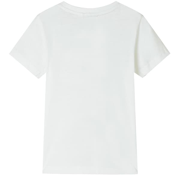 vidaXL T-shirt för barn ecru 116 Vit