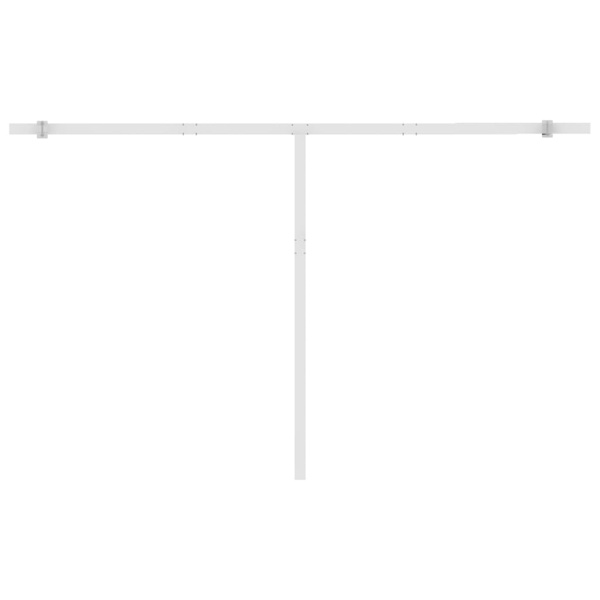 vidaXL Fristående markis manuellt infällbar 450x300 cm gul/vit Gul