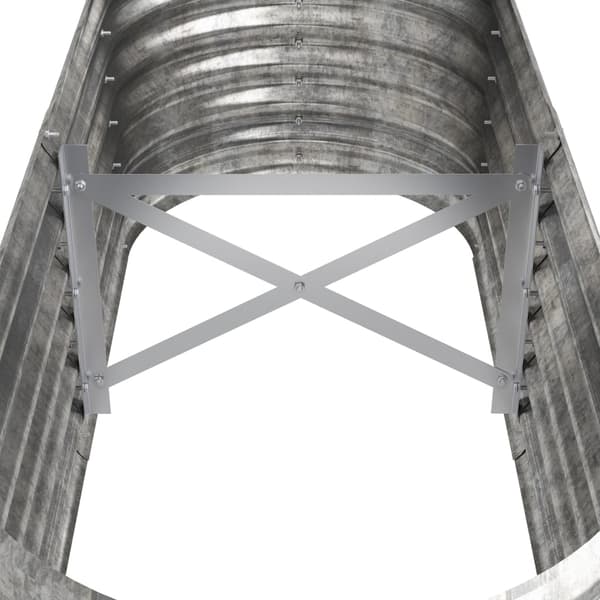 vidaXL Odlingslåda pulverlackerat stål 114x40x36 cm silver Silver