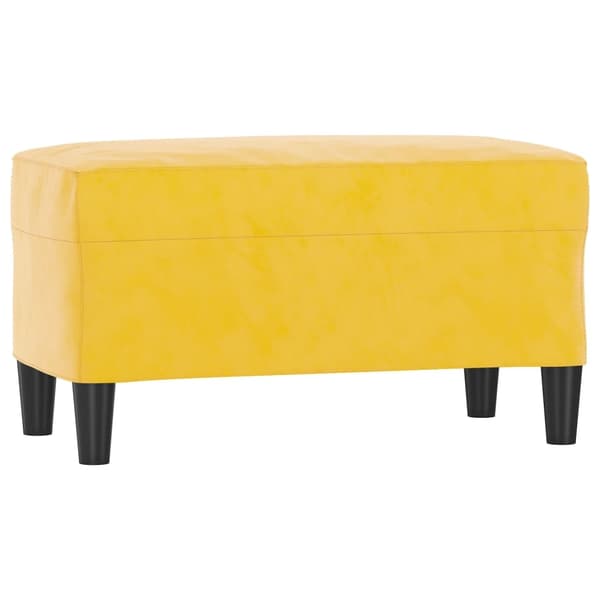 vidaXL Bänk gul 70x35x41 cm sammet Gul
