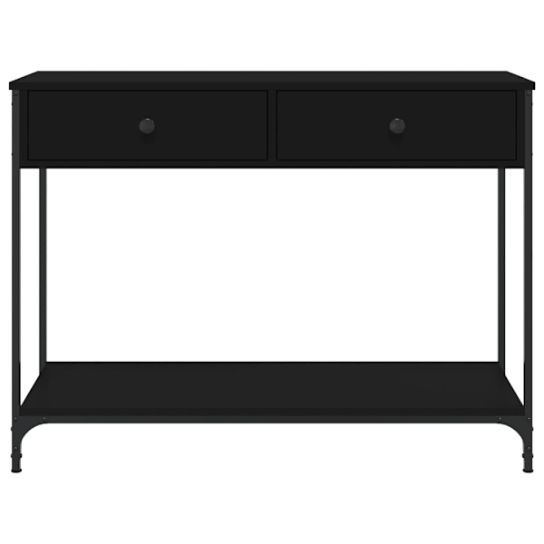 vidaXL Konsolbord svart 100x34,5x75 cm konstruerat trä Svart