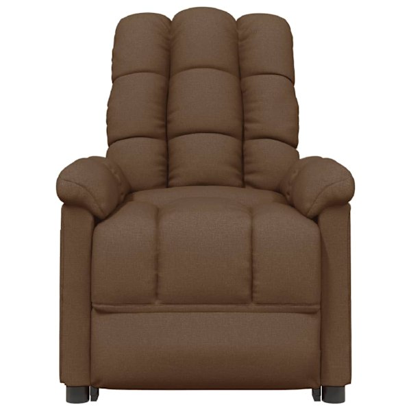 vidaXL Reclinerfåtölj brun tyg Brun