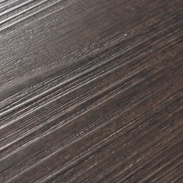 vidaXL Självhäftande PVC-golvbrädor 2,51 m² 2 mm mörkbrun Brun