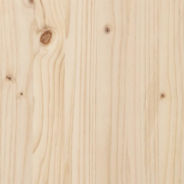vidaXL Sängram massivt trä 200x200 cm Brun