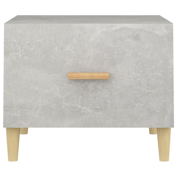 vidaXL Soffbord 2 st betonggrå 50x50x40 cm konstruerat trä Grå
