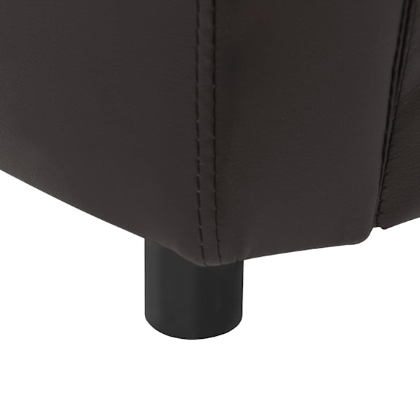 vidaXL Hundsoffa brun 67x41x39 cm konstläder Brun