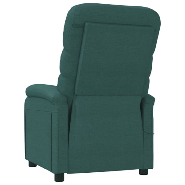 vidaXL Massagefåtölj mörkgrön tyg Grön