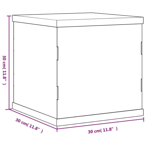 vidaXL Akryllåda transparent 30x30x30 cm Transparent