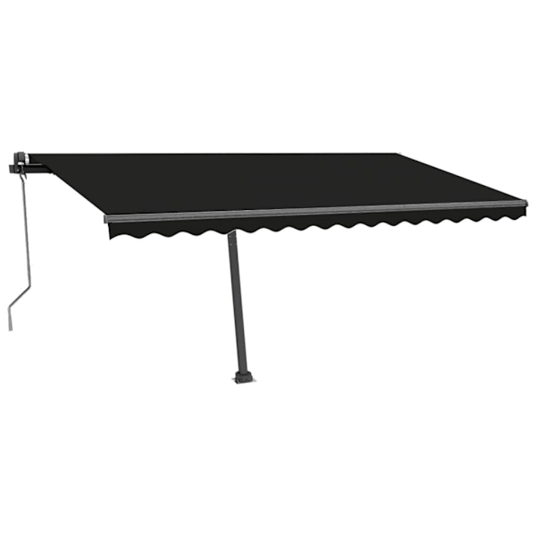 vidaXL Automatisk markis med vindsensor & LED 400x300 cm antracit Antracit