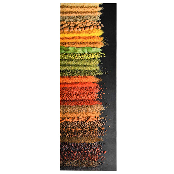 vidaXL Köksmatta maskintvättbar kryddor 60x300 cm multifärg