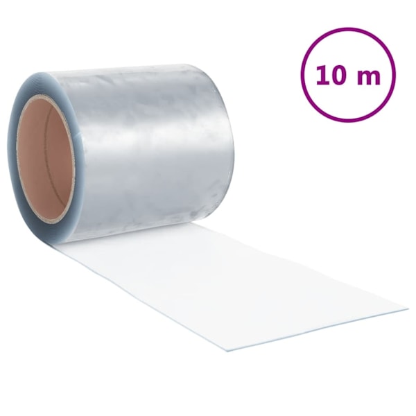 vidaXL Köldridå transparent 200x1,6 mm 10 m PVC Transparent