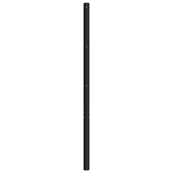 vidaXL Huvudgavel metall svart 135 cm Svart